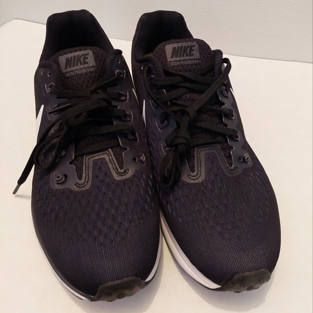 Nike Air Zoom Pegasus 34 Black/White/Yellow & Dark Grey Women's Size US 9 Shoes